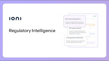 IONI Demo: AI Regulatory Intelligence Platform for Compliance Teams