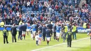 5th May 2012 Rangers v Motherwell Players Acknowledge The Fans HD