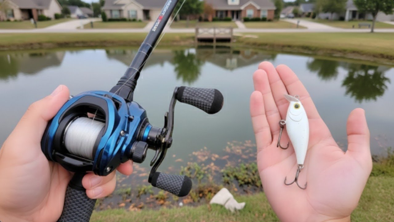 Pond Fishing For GIANT Bass