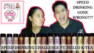 MILK TEA SPEED DRINKING CHALLENGE FT: HELLO K-TEA