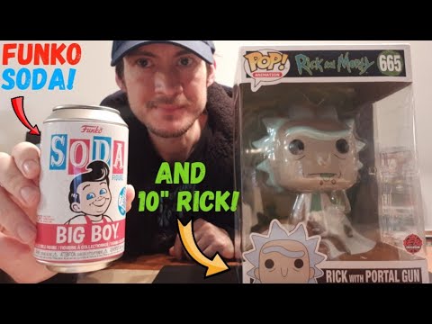Funko Soda Big Boy & 10 Inch Rick With Portal Gun Pop!