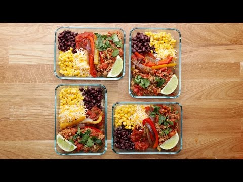 Weekday Meal-Prep Turkey Taco Bowls Recipe by Tasty