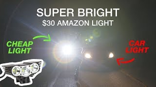 How bright can a cheap $30 bike light be? – RioRand 1800 Lumen Amazon Bike Light Review