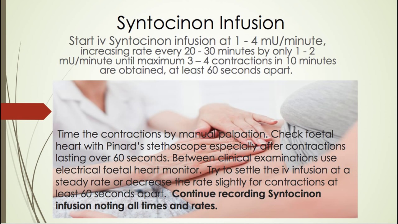 Syntocinon (Synthetic Oxytocin) for Drips, Motorised Pumps & Foetal