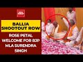 Ballia shootout bjp mla surendra singh who backed shooter honoured in presence of up bjp chief