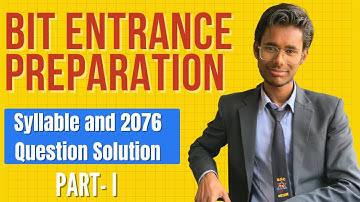 BIT Entrance Exam Syllable & 2076 Entrance Question Solution Part-I #BIT ||Nepali language||