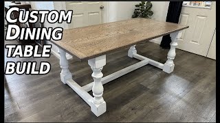 Custom Dining Table Build || How To Woodworking || How to Build a Table