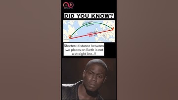 Shortest Distance Between Two Places on Earth is Not a Straight Line #stem  #mathputics #learning