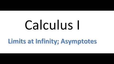 MAT220 4.6 Limits at Infinity and Asymptotes part 1