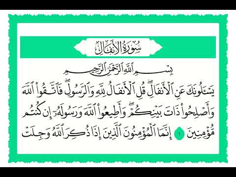 8 سورة الأنفال القارئ الشيخ حجاج الهنداوي 8 سورة الأنفال القارئ الشيخ حجاج الهنداوي