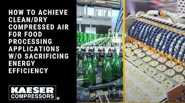 Webinar: Achieve Clean/Dry Compressed Air for Food Processing Apps w/o Sacrificing Energy Efficiency