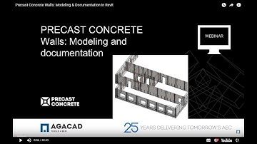 Precast Concrete Walls: Modeling & Documentation in Revit