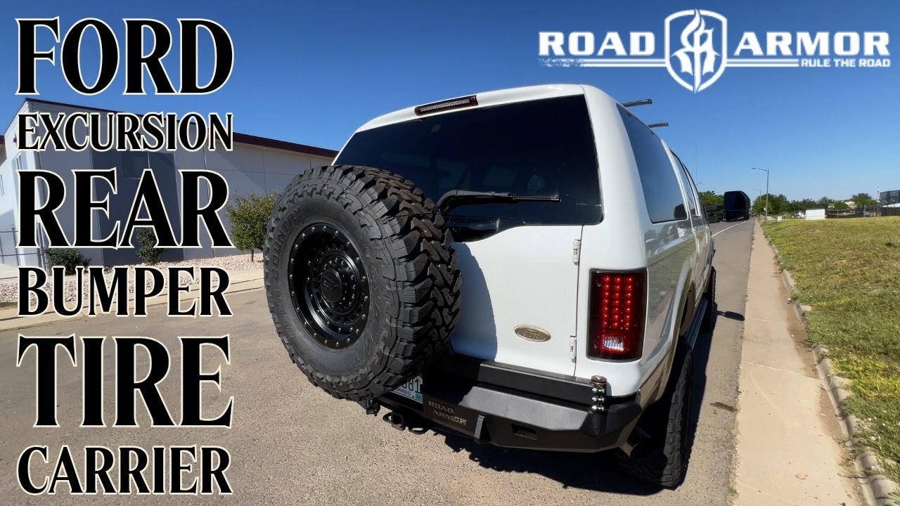 Ford Excursion Road Armor Rear Bumper Tire Carrier