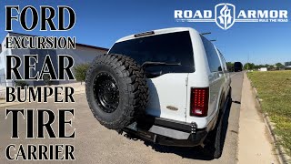 Ford Excursion Road Armor Rear Bumper Tire Carrier