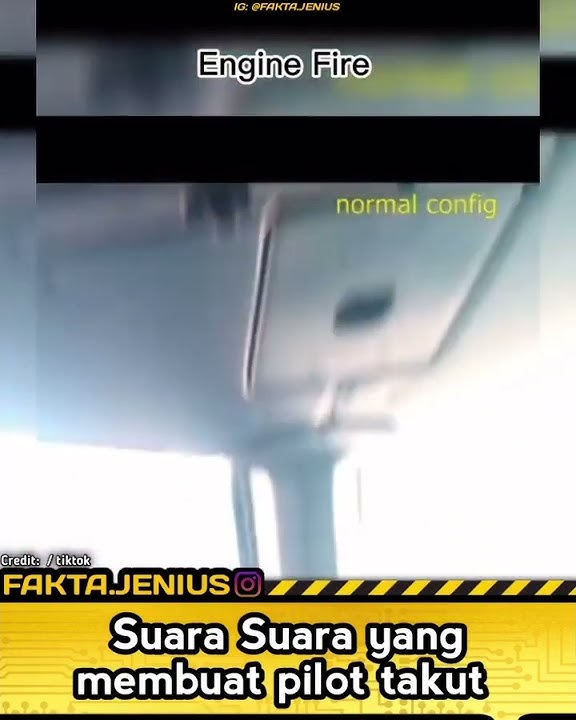 suara -suara yang membuat pilot takut