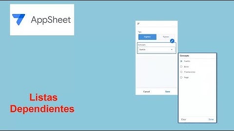 Listas Dependientes en Appsheet