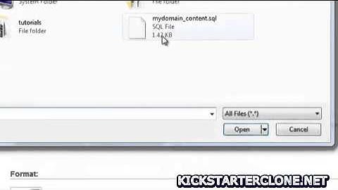 Create a database with Hostgator