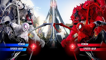 Spiderman & Anti Venom VS Spiderman & Carnage (Very Hard) - Marvel vs Capcom | 4K UHD Gameplay