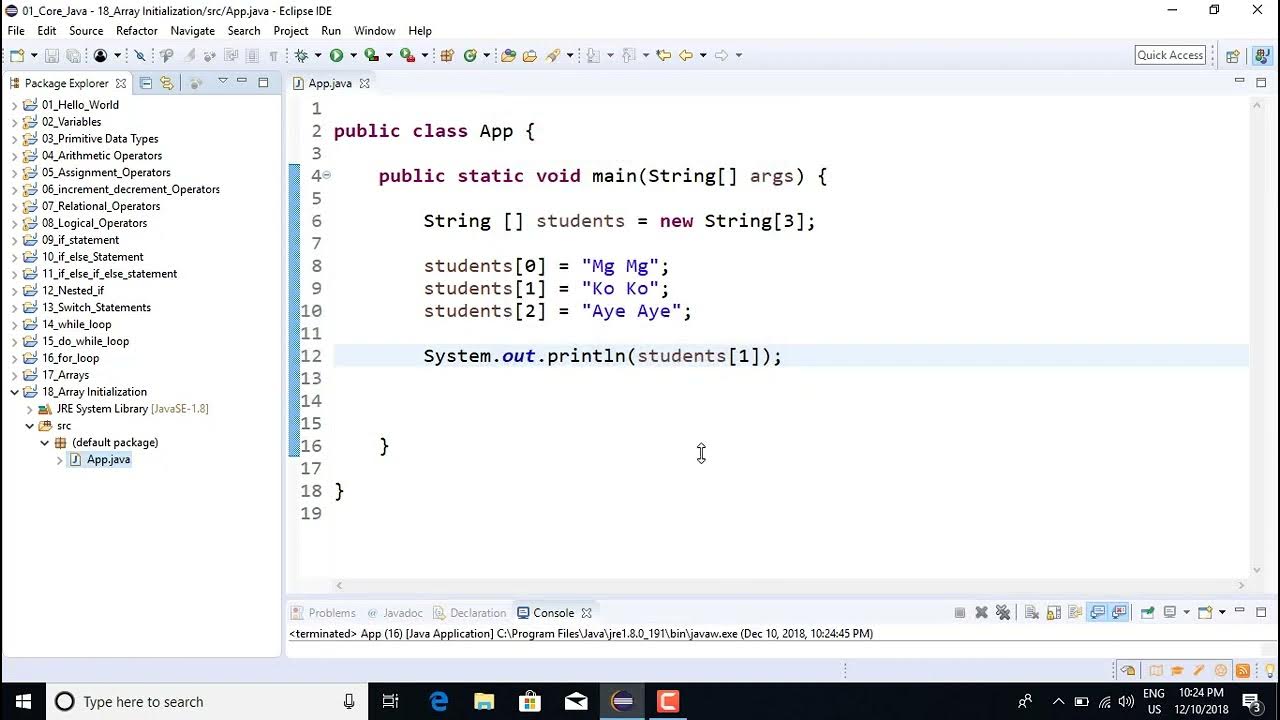 32 Array Initialization - YouTube