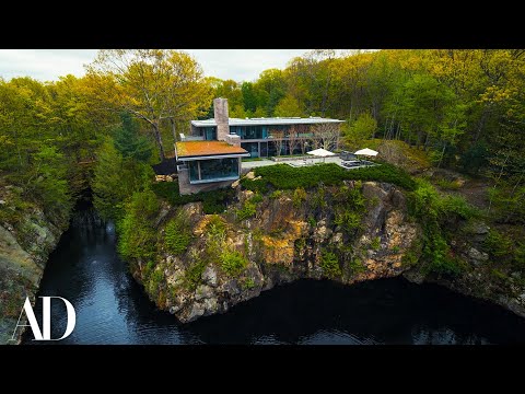 Inside A Mansion Built On The Edge Of An Abandoned Quarry | Unique Spaces | Architectural Digest