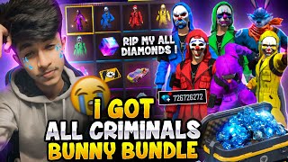 💥அடேய்💥I Got Super Rare Bunny Dress & All Criminal Bundles in My ID😱-Garena Free Fire Max#ajjeffy