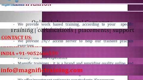 sap testing online training classes