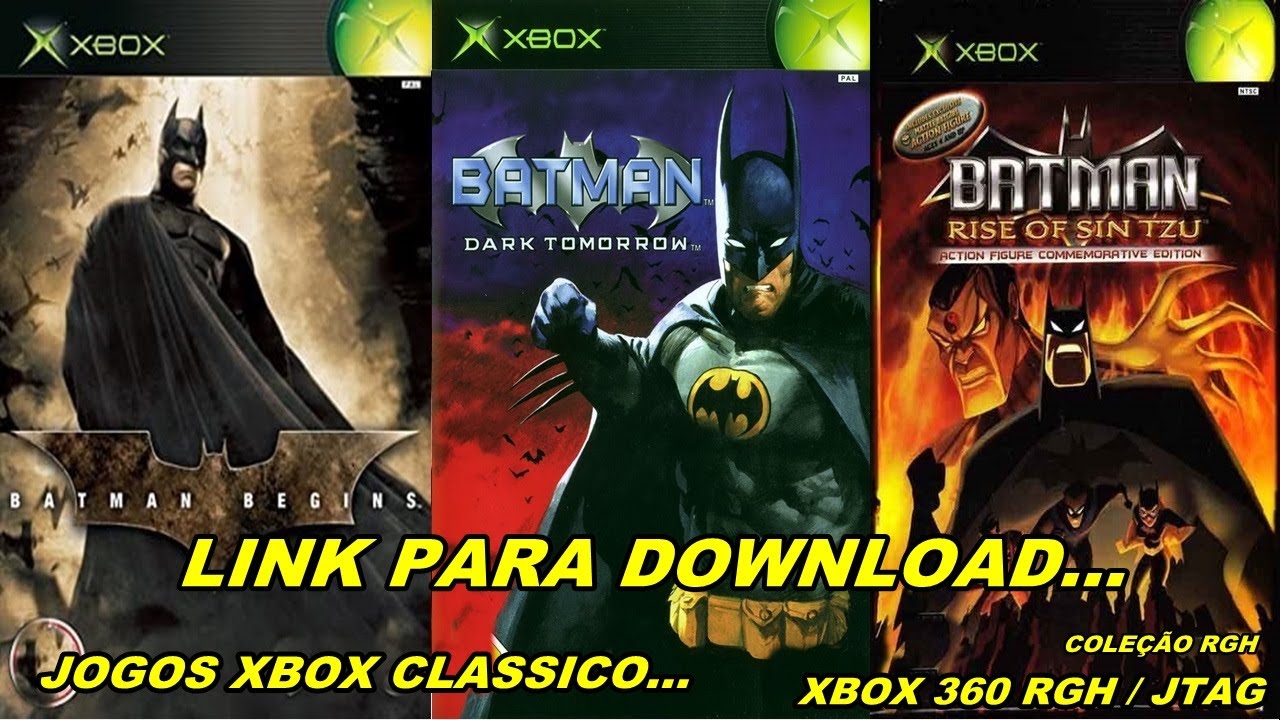 PACK 3 JOGOS - XBOX CLASSICO PARA XBOX 360 - RGH / JTAG - DOWNLOAD!!! 