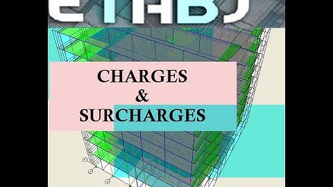 ETABS Charges permanentes et surcharges d