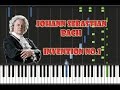 Johann Sebastian Bach - Invention No.1 Piano Tutorial