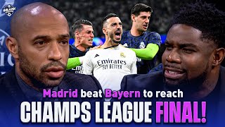 Thierry Henry, Carragher \& Micah react as Real Madrid advance to UCL final | UCL Today | CBS Sports