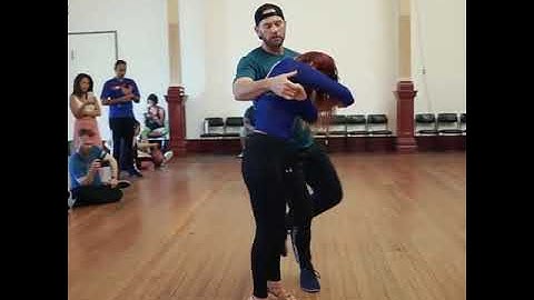 Jessica Lai and Peter Wright Brazilian Zouk workshop 1 demo at Brisbane Zouk Festival 2022