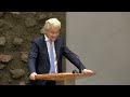 Inbreng Geert Wilders bij debat over de uitslag van de PS verkiezingen tweede termijn