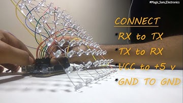 (UPDATED):LED MATRIX 8X8 || ARDUINO BLUETOOTH CONTROL || WITHOUT USING MULTIPLEXER || HTG