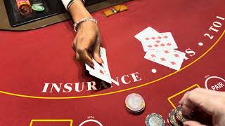 I play $10,000 live blackjack @venetianvegas