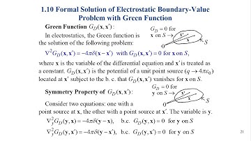 ED 200922 Formal solution of electrostatic boundary-value problem with Green function