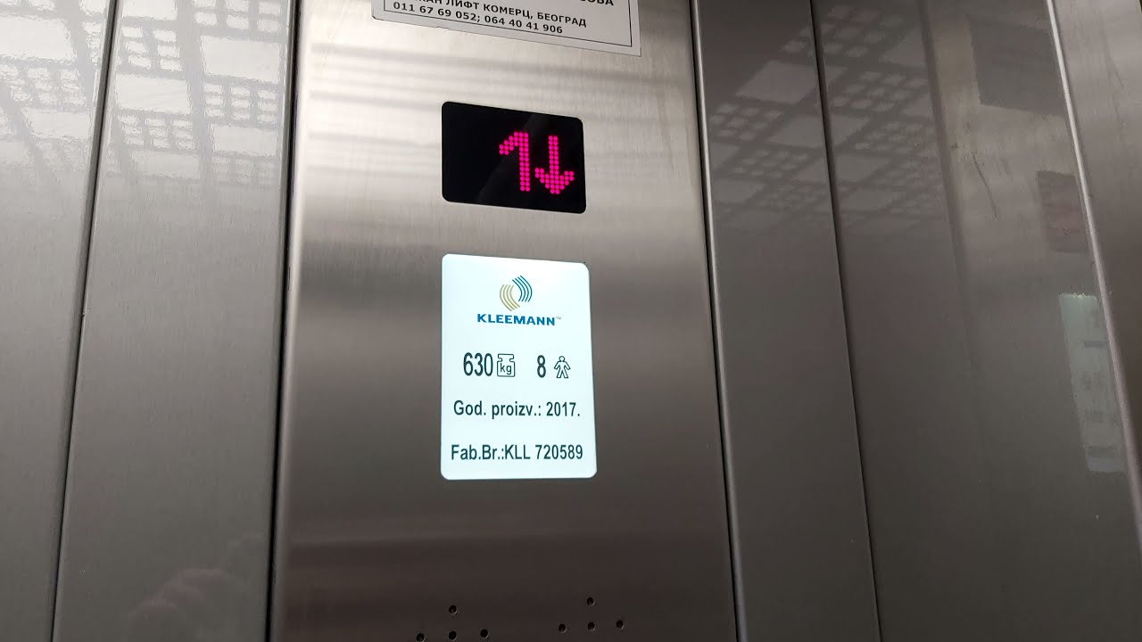 2004 Pan Lift (mb Kleemann) MRL Traction Elevator At Arčibalda Rajsa 5, Belgrade, Serbia