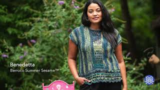 Berroco Yarn Benedetta Crochet Pullover 360º View