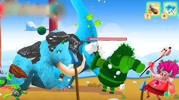 Dinosaurs v Cavemen Tower Defense Wars #19 Up Brachio Dino MAX Level
