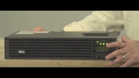 How to Perform a Self-Test on a SmartOnline® UPS System with LCD