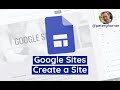 Google sites  create a site