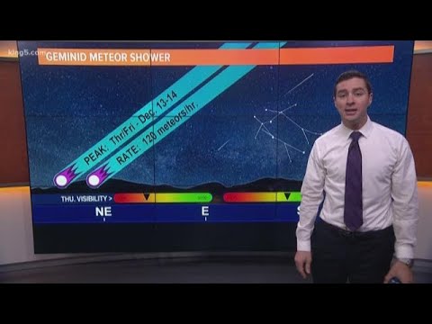 Geminids meteor shower peaking