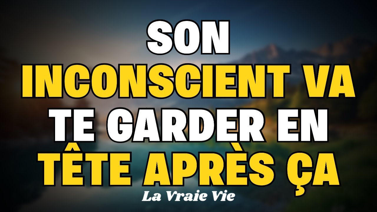 Regarde ça si tu veux devenir inoubliable pour quelqu’un