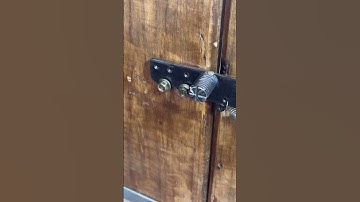 Simple idea with automatic gate latch lock # mechanism lock # DIY # Craft design # Sliding door