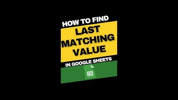 #Shorts || How to find Last matching value in Google Sheets | #Filter | #Index | #Countif