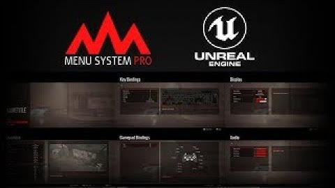 Menu System Pro [UE4 Marketplace]