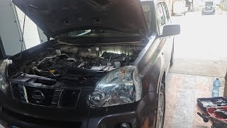 Nissan X-Trail II 2.0 dCi - Crankshaft sensor replacement, how to find it