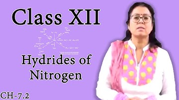 Hydrides of Nitrogen | P Block Elements | Nitrogen Family | Class 12 Chemistry | Shaillee Kaushal