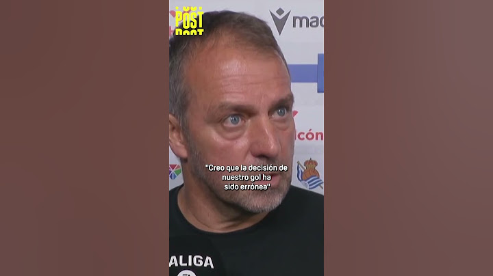 🗣️ Hansi Flick: "Creo que la decisión de nuestro gol ha sido errónea, yo lo he visto claro"