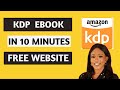 Use This FREE Website To Create Unlimited Amazon KDP Ebooks FAST. Less than 10 Minutes.