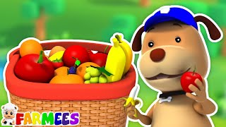 Apples And Bananas, Fruits Song, Healthy Eating And Kids Rhymes By Farmees